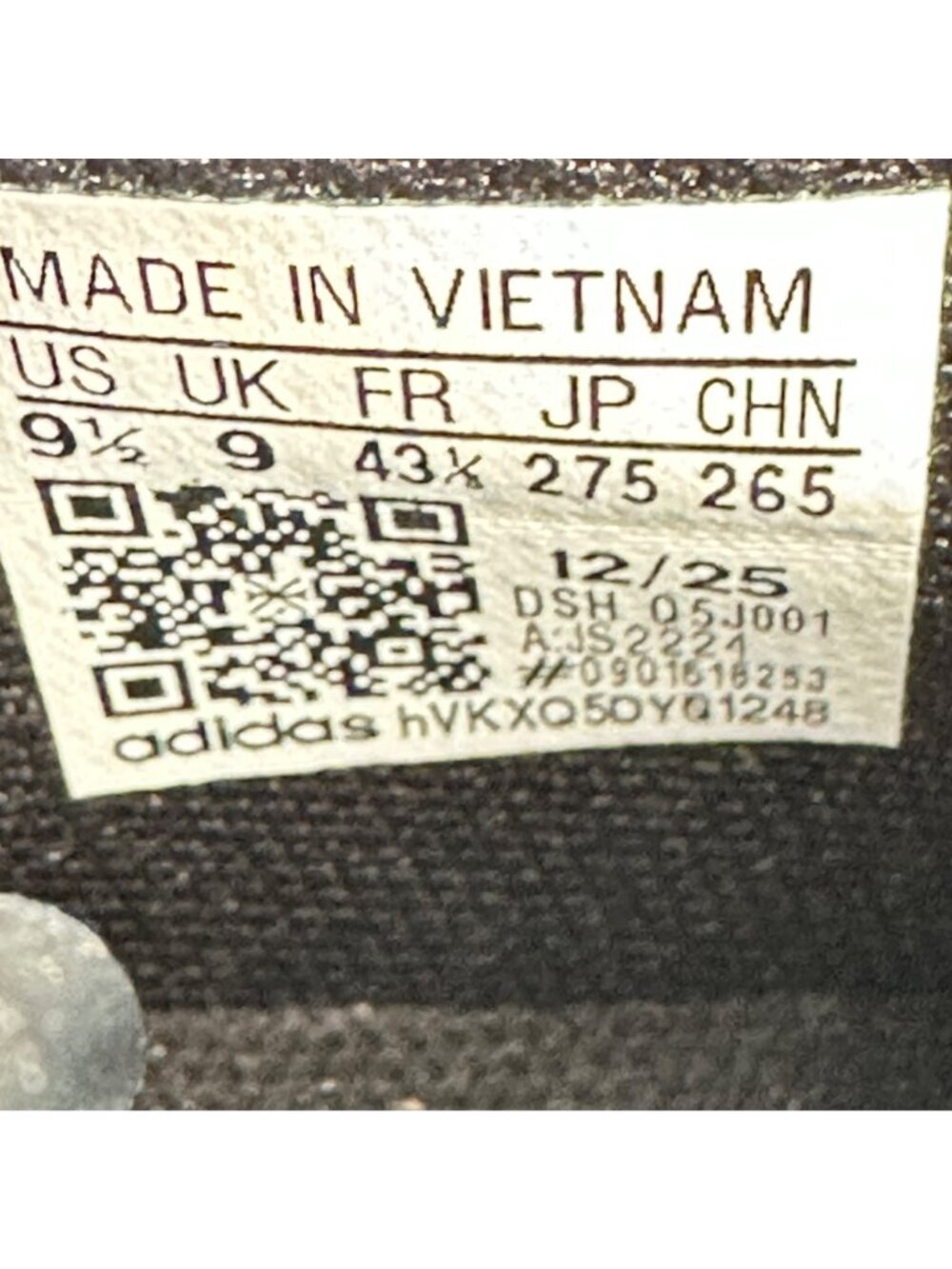 Adidas Rapid Court Low JS2224 Triple Black Mens Size 9.5 / Womens 10.5 NEW - Picture 10 of 10